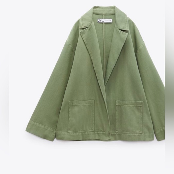 Zara open denim jacket - Picture 6 of 9